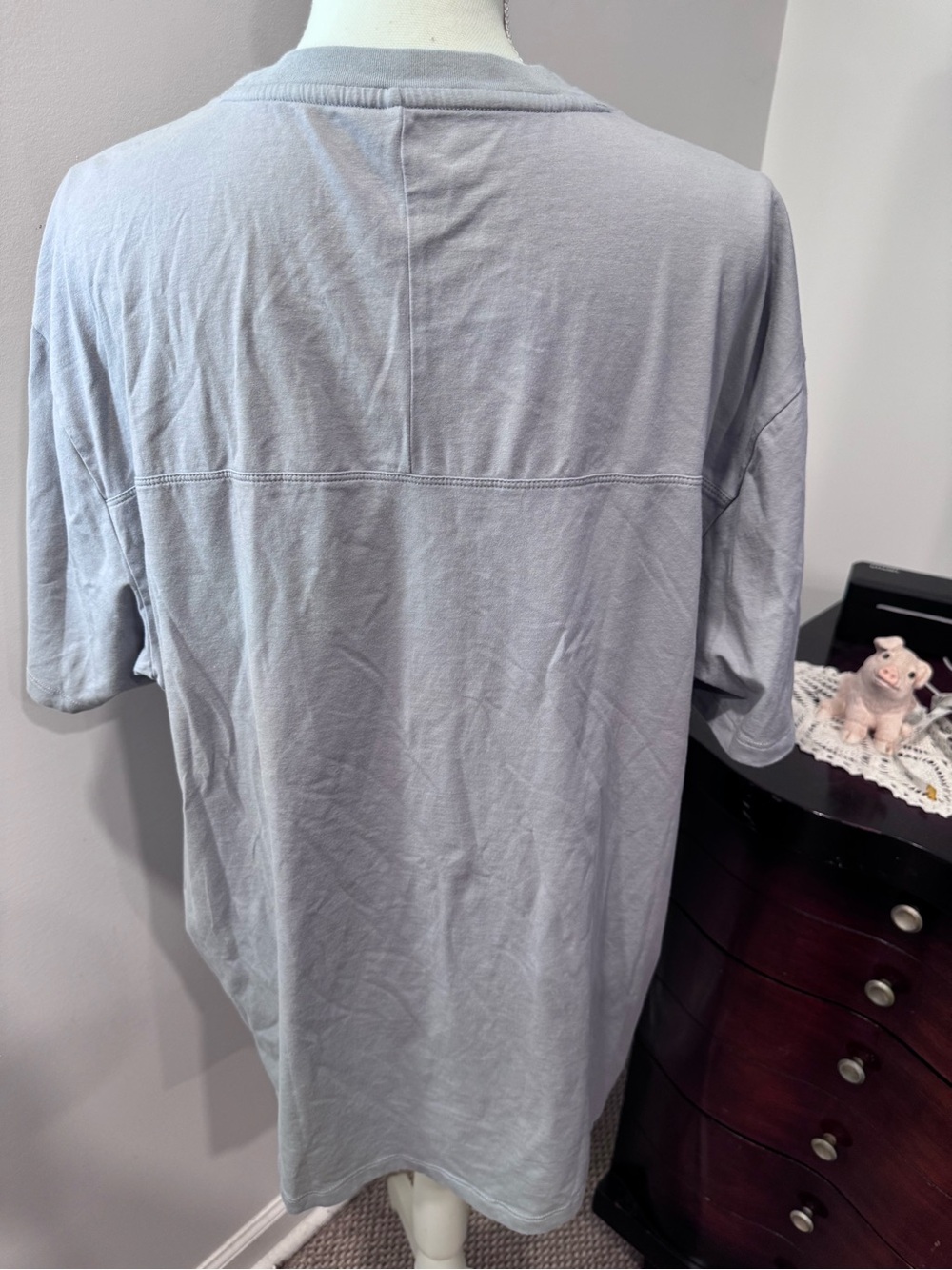 Classic Men's Crew Neck T-Shirt - Light Gray - Picture 3 of 8